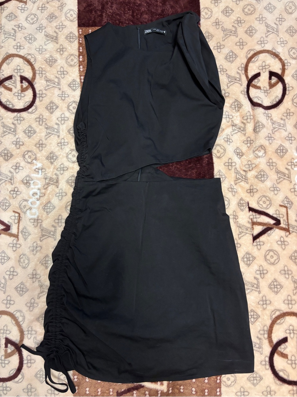 Zara black cutout dress